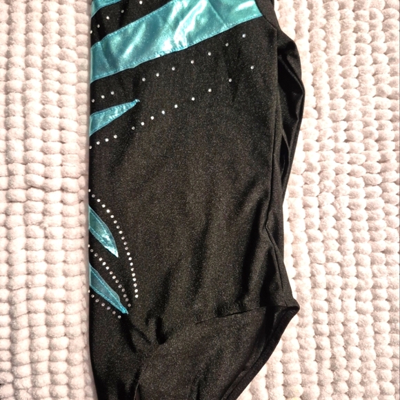 IEFIEL Girls Long Sleeve Dance Training Leotard Sparkle Glitters Gymnastics Work - Picture 8 of 8